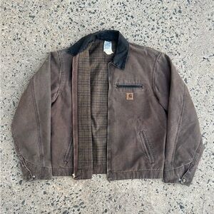 Vintage Carhartt Detroit Jacket J97 CHT Chestnut Brown Size Large